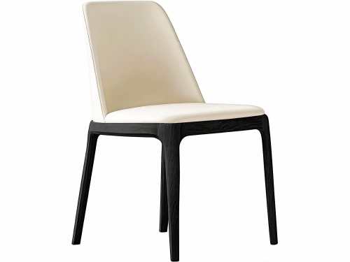 Ratton Dining Chair-Black leg