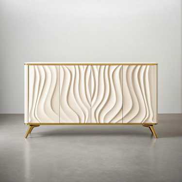 Limbri Marble Sintered Stone Cabinet/Buffet-160CM