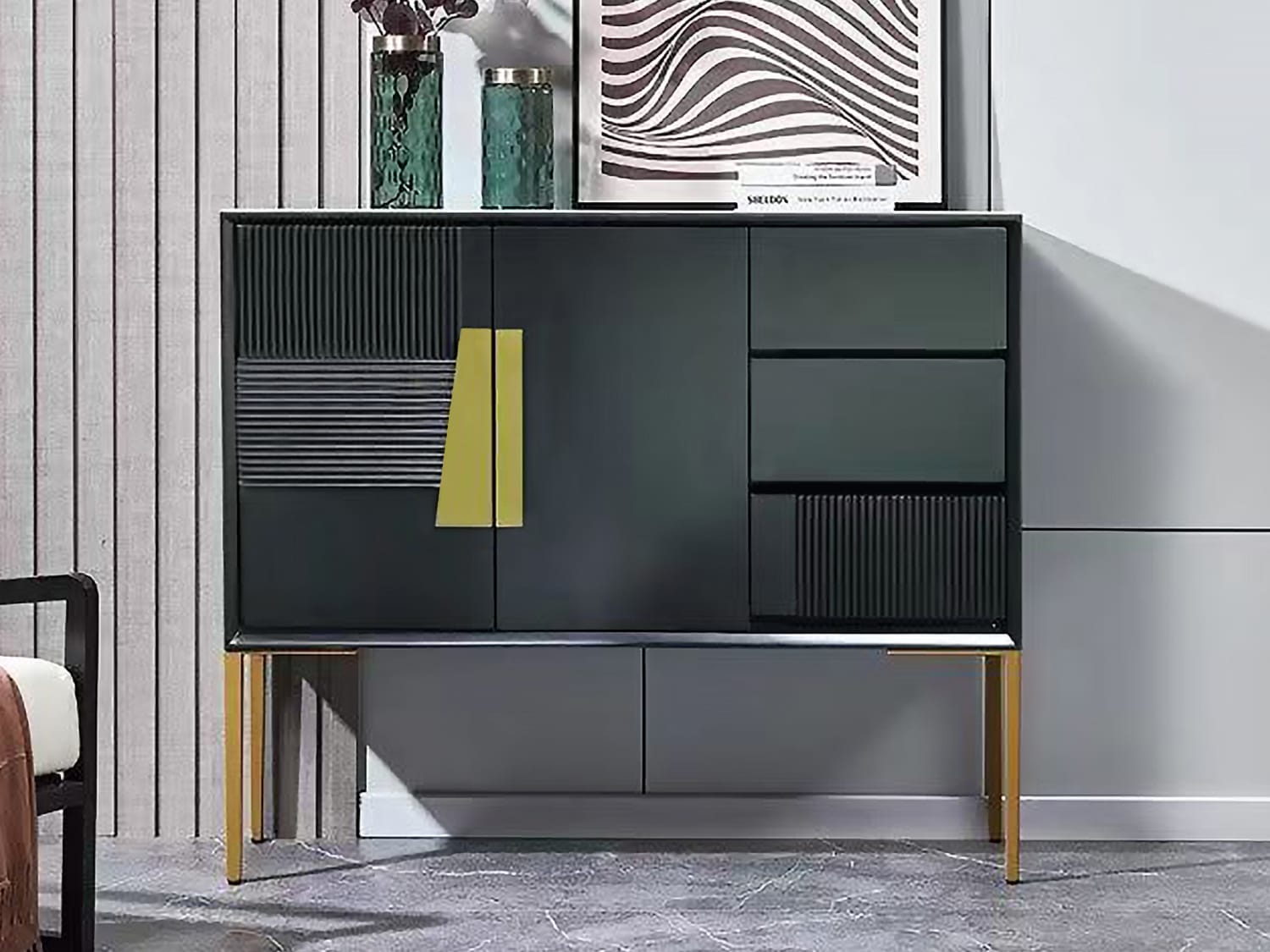 Bathurst Marble Sintered Stone Top Agape Furniture