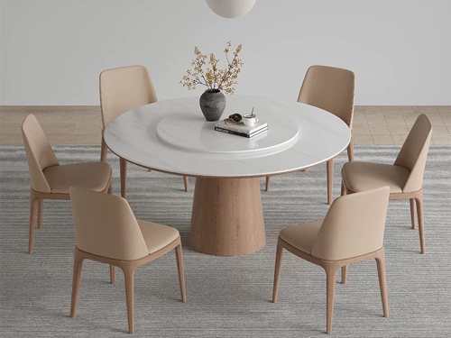 Li River Harabai Sintered Stone Dining Table With/Without Lazy Susan-120/135/150CM