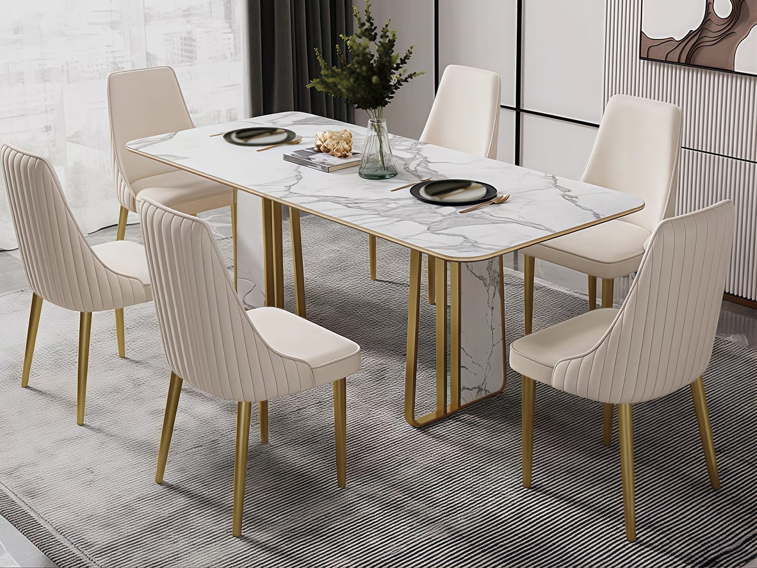 Charlotte Leather Dining Chair Agape Furniture