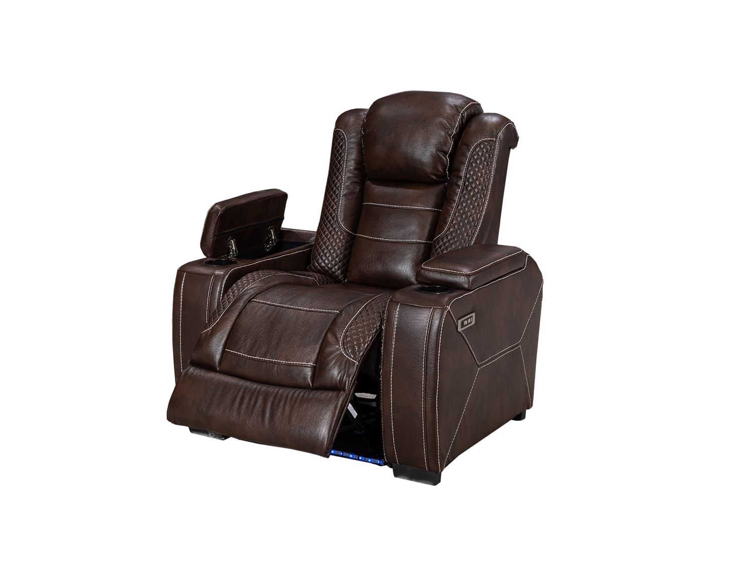 Norseman ELECTRIC LED light Single Seat Recliner with Adjustable