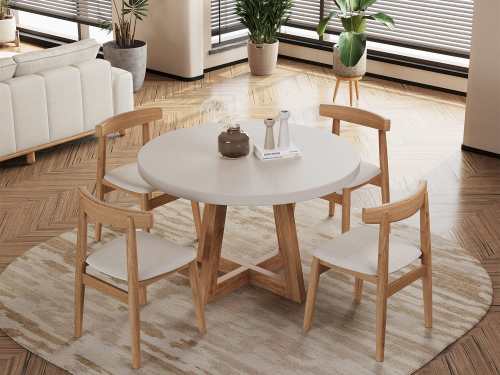 Temora Wooden Dining Table-120CM
