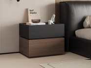 Modern Black Bedside Table