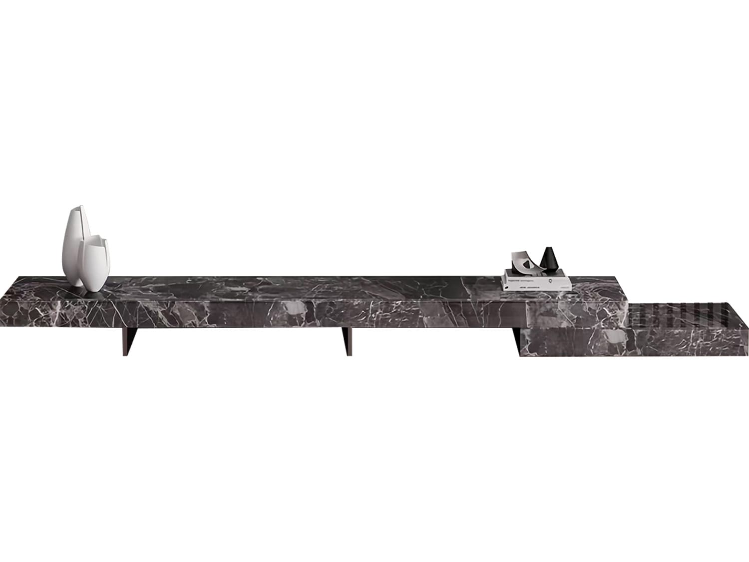 Casterton Sintered Stone TV Unit-Black Crystal/Venice/Bulgari