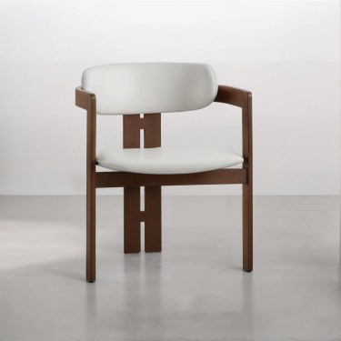 Murdock Modern Leather Dining Chair-Black/White/Green/Brown