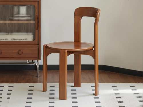 Woocoo Dining Chair Burlywood/Walnut/Vermilion