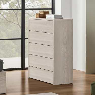Bariri Wooden 5 Drawer Chest