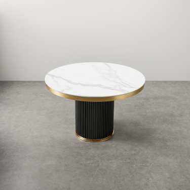 Furina Round Harabai Sintered Stone Dining Table-Φ120/Φ135/Φ150CM