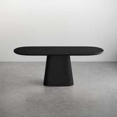 Merriwa Wooden Dining Table-Black-160/180/200/220CM