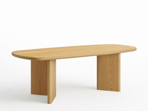 Lohman Wooden Dining Table-Natural-180/200CM